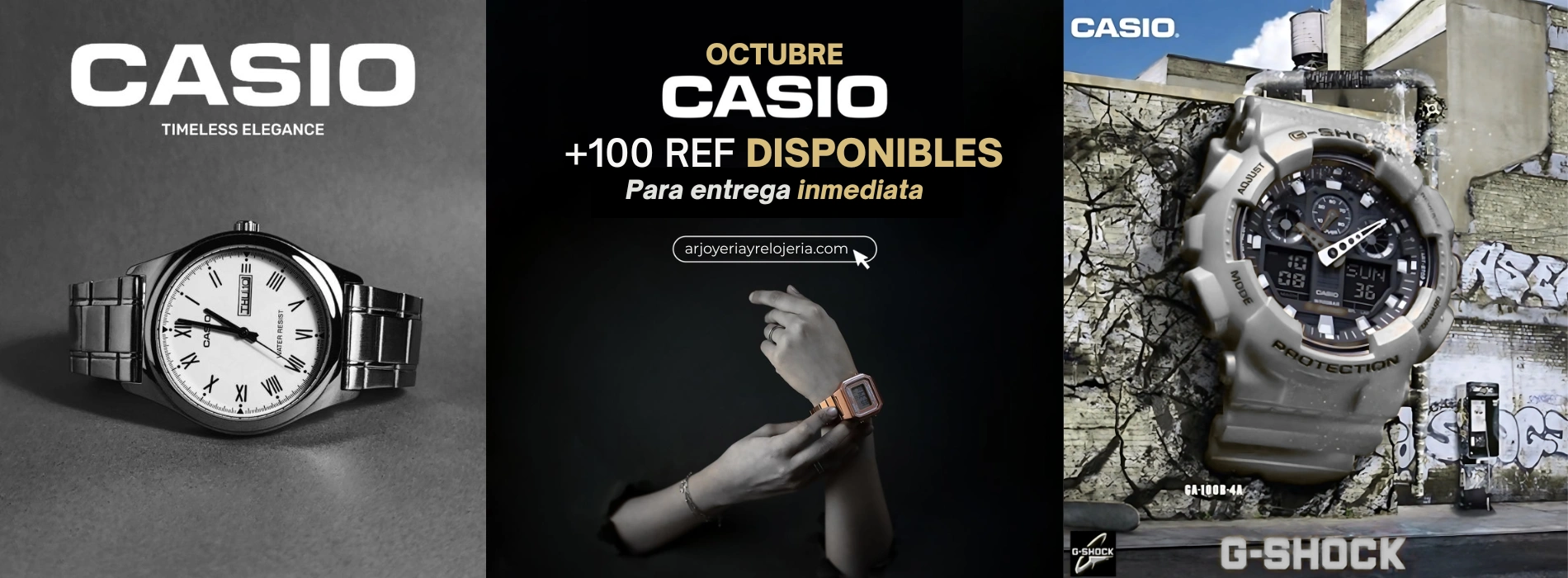 Banner web casio ofertas de AR joyería y relojería
