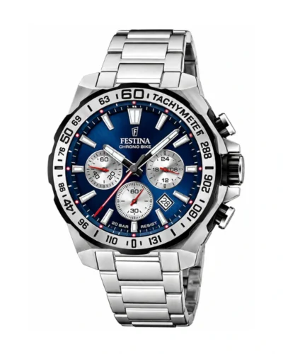 Reloj FESTNA PLATEADO FONDO AZUL F20724/2
