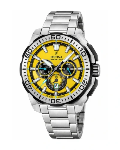 Reloj Festina PLATEADO FONDO AMARILLO F20724/4