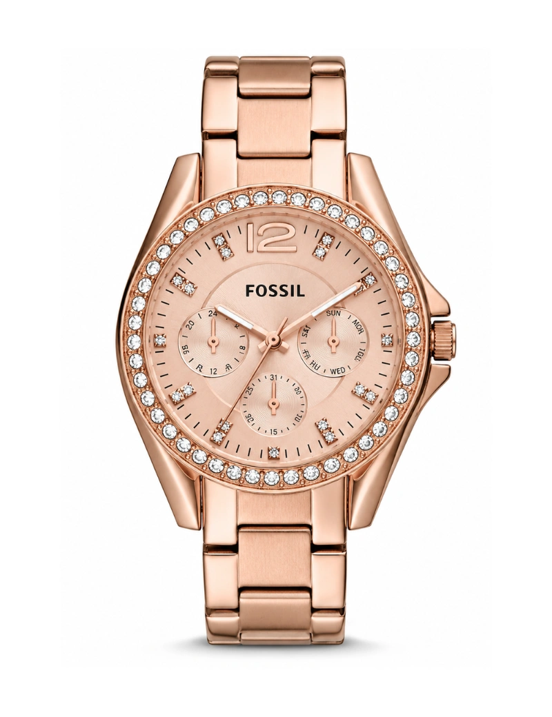 Reloj Fossil plateado oro rosa BQ3850