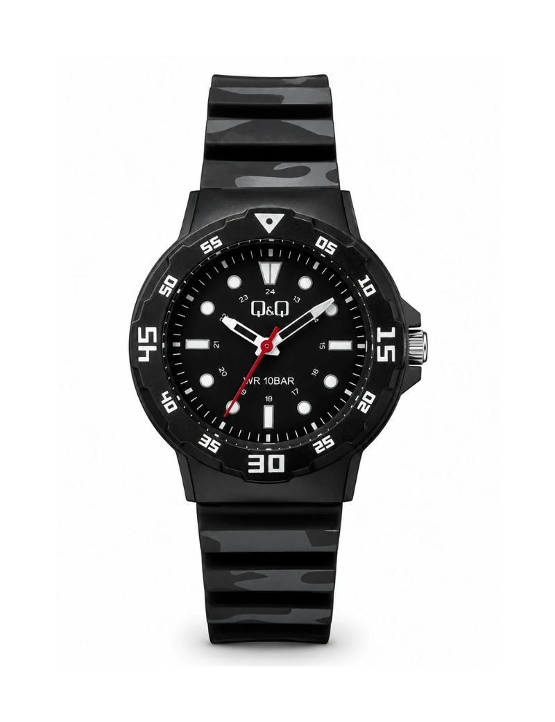 Reloj Q&Q deportivo negro V07A010VY
