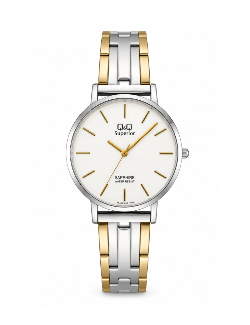 Reloj Q&Q esqueleto bicolor S13A503PY