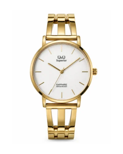 Reloj Q&Q esqueleto dorado S13A500PY