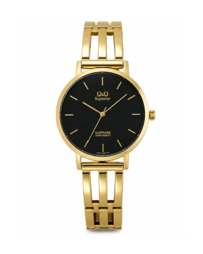 Reloj Q&Q esqueleto fondo negro S13A502PY