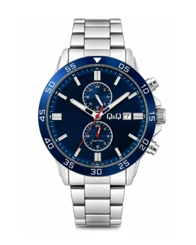Reloj Q&Q plateado azul C73A001PY