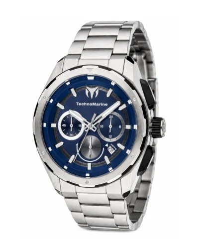 Reloj Technomarine plateado azul TM-318090