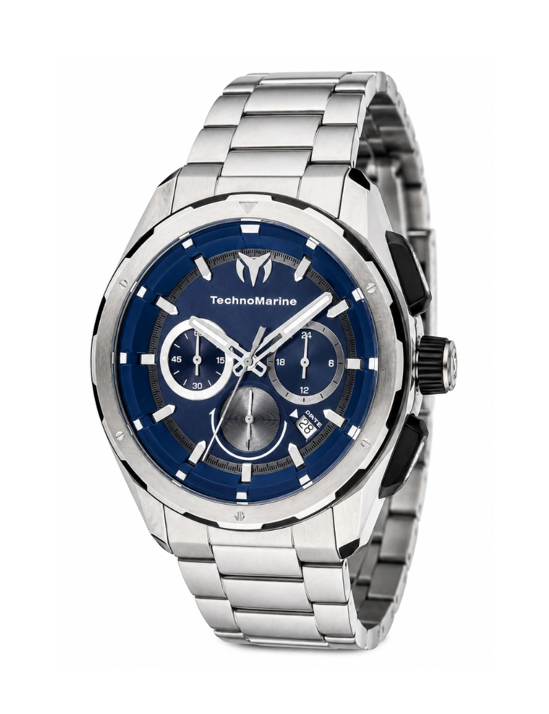 Reloj Technomarine plateado azul TM-318090
