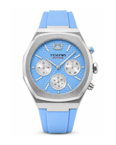 Reloj tempus azul silicona smt230406-3