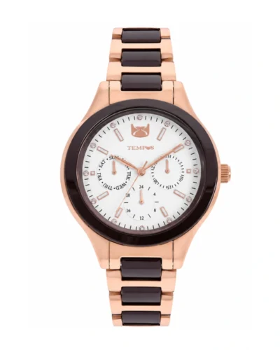 Reloj tempus bicolor marron 1295-03