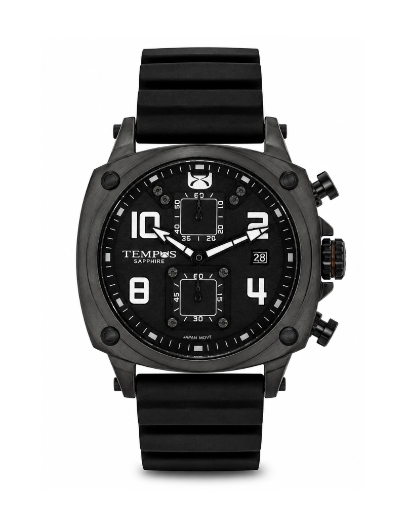 Reloj tempus negro deportivo 1145g-2