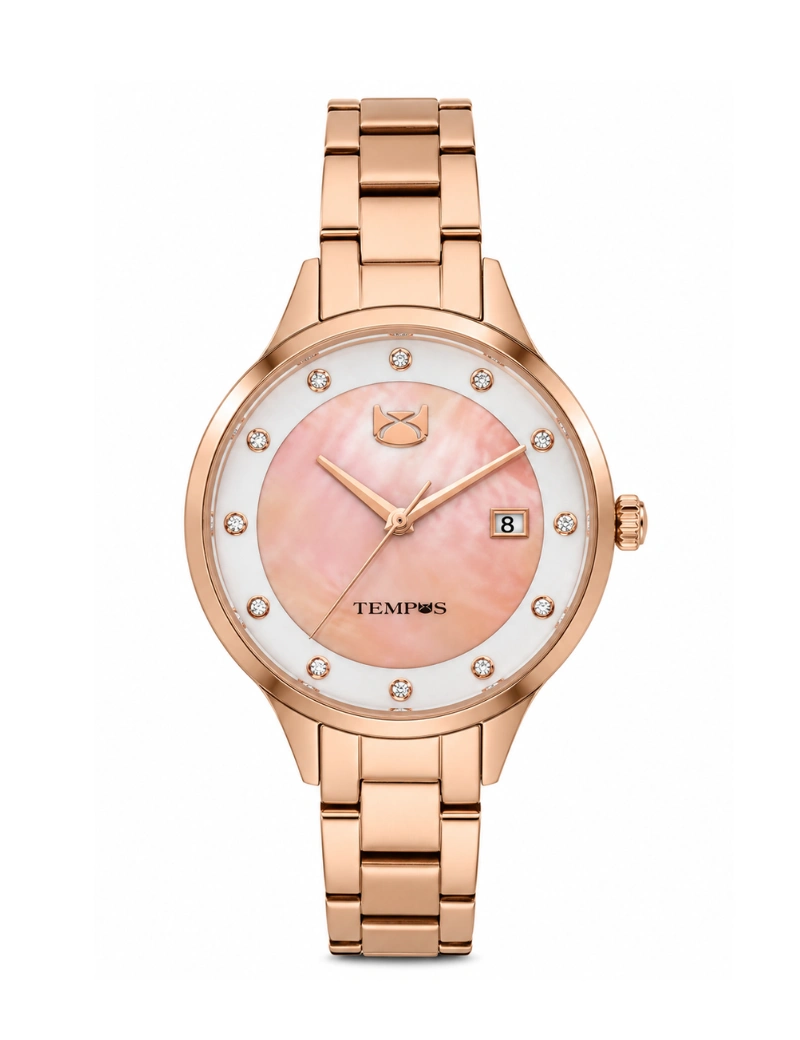 Reloj tempus palo rosa s397