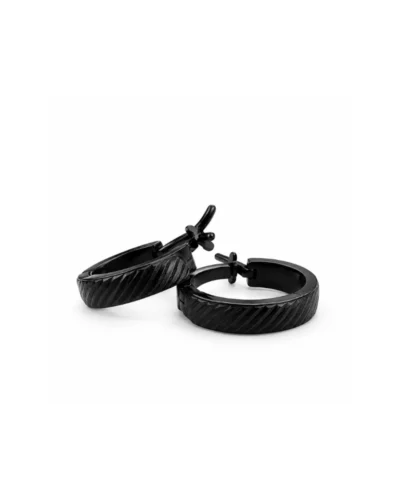 Aretes de acero rodinado negra