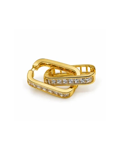 Aretes de acero rodinado rectangular con piedras