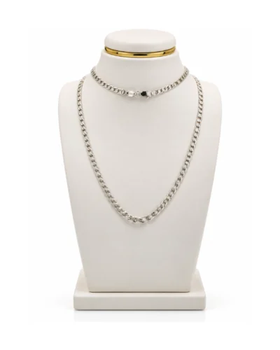 Cadena de plata 60cm para hombre