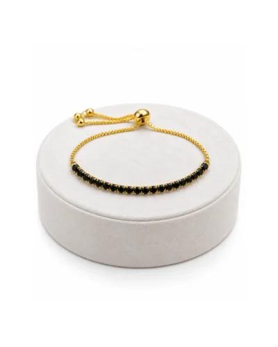 Pulsera en acero rodinado negra