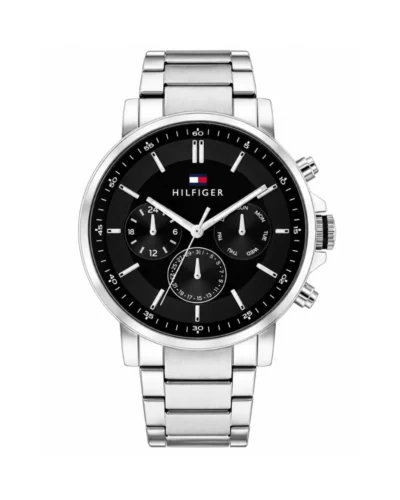 Reloj Tommy plateado fondo azul 1710667