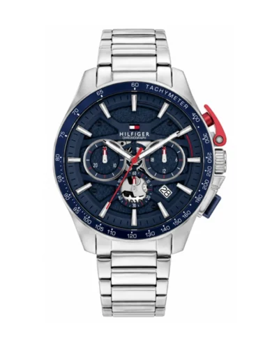 Reloj Tommy plateado fondo azul 1792261