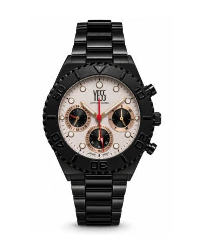 Reloj yess caballero acero negro Y2411004