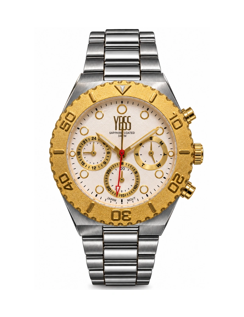 Reloj yess caballero dorado bicolor Y2411005
