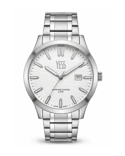 Reloj yess plateado piedras S14742SS01 dama