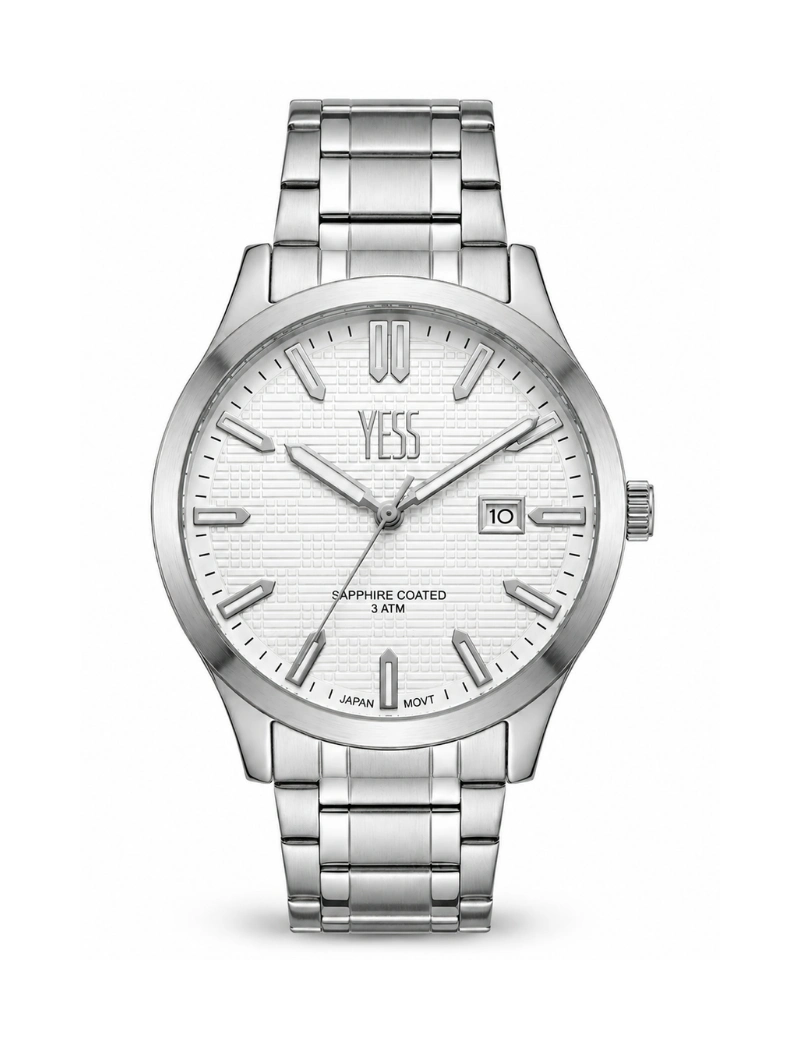 Reloj yess plateado piedras S14742SS01 dama