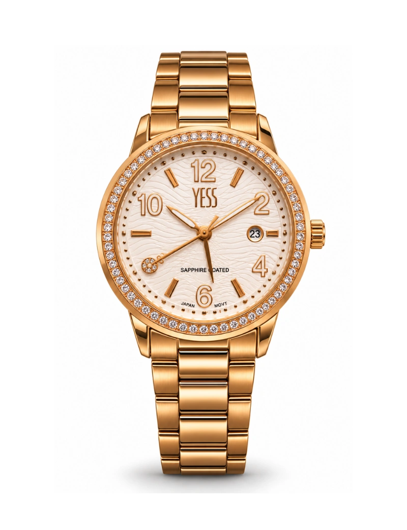 Reloj yess caballero plateado azul 800903