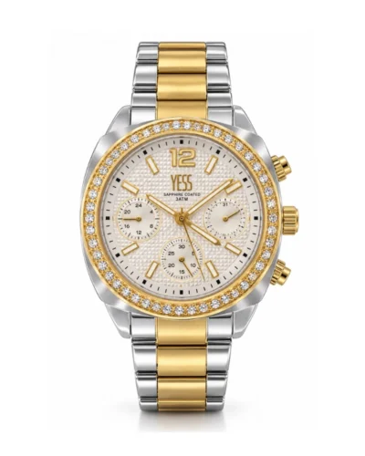 Reloj yess dama bicolor piedras SMT25051202