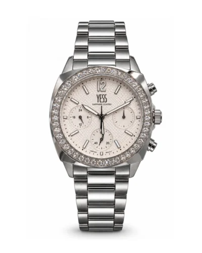 Reloj yess dama plateado piedras SMT25051201