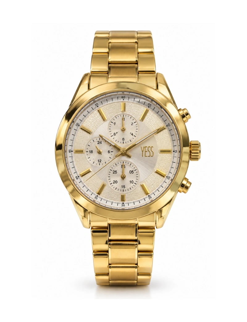 Reloj yess dorado SM19179 de caballero