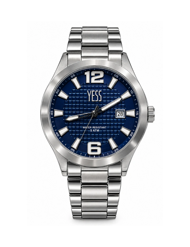 Reloj yess plateado caballero Y2502502