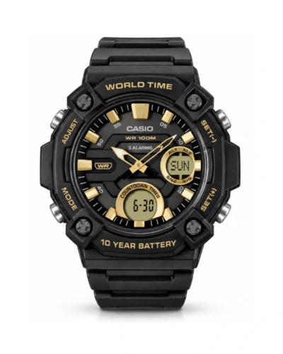 Reloj Casio AEQ-120W-9AVDF negro dorado