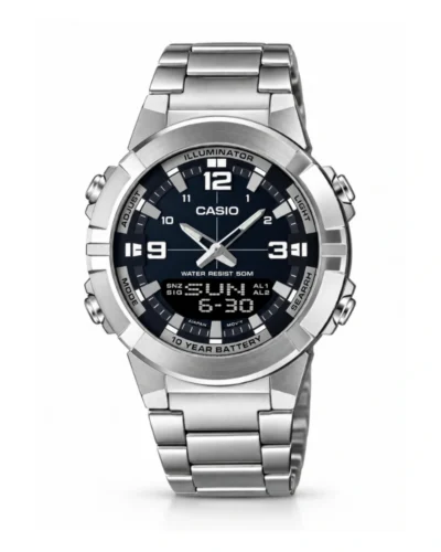 Reloj Casio AMW-870D-1AVDF acero fondo negro