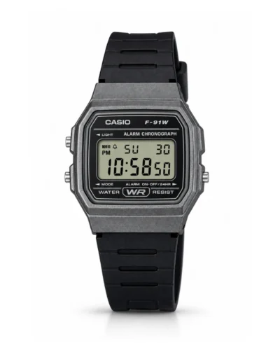 Reloj Casio F-91WM-1BDF negro gris