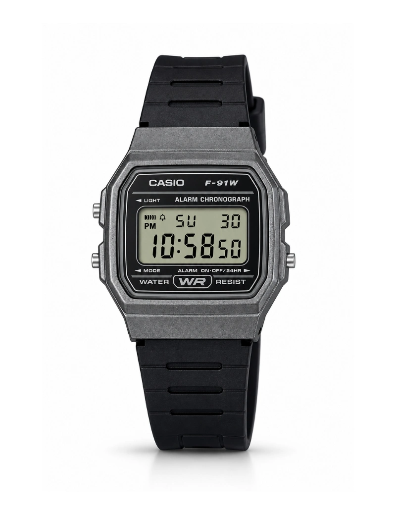 Reloj Casio F-91WM-1BDF negro gris