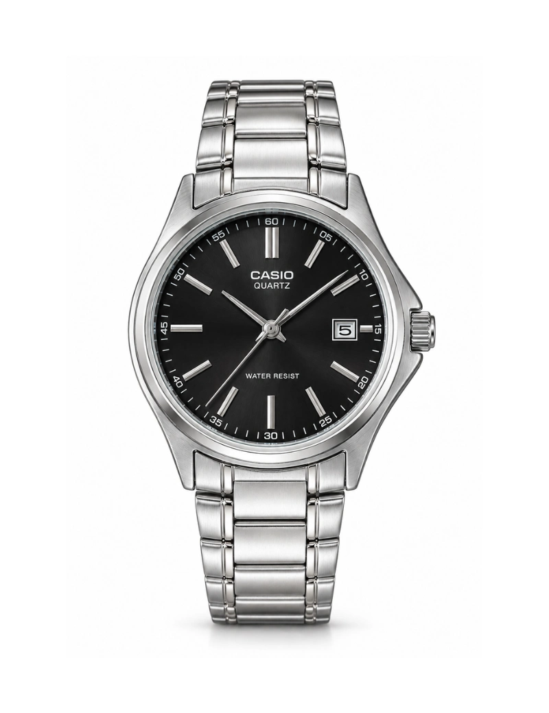 Reloj Casio LTP-1183A-1ADF de acero fondo negro