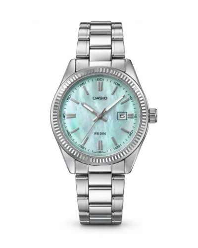 Reloj Casio LTP-1302DS-2AVDF de acero fondo azul
