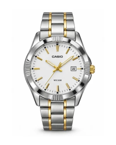 Reloj Casio MTP-1308SG-7AVDF de acero fondo blanco