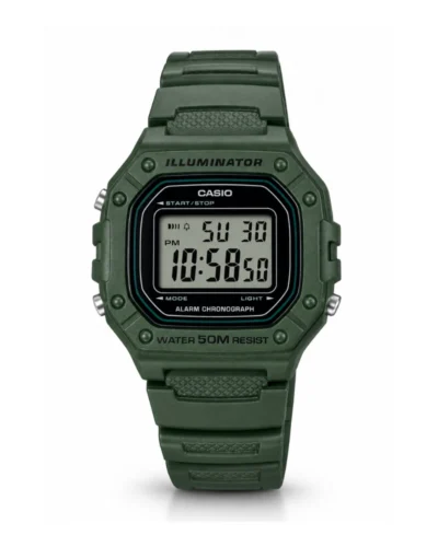 Reloj Casio W-218H-3BVDF verde
