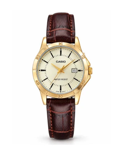 Reloj Casio para mujer LTP-V004GL-9AUDF amarillo